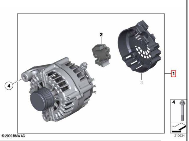 bontott BMW 5 F10 Generátor