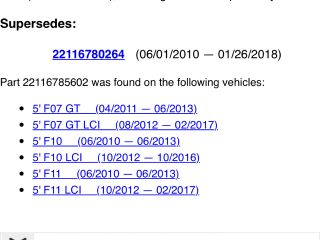 bontott BMW 5 F10 Motor Tartó Bak Jobb