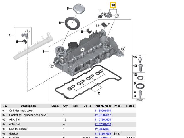 bontott BMW 5 F10 Vezérműtengely Fordulatszám Jeladó