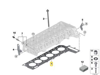 bontott BMW 5 F10 Hengerfej Tömítés