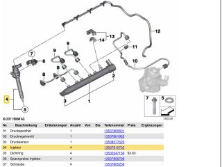bontott BMW 5 F10 Porlasztó (1 db)