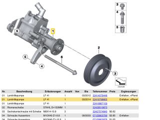 bontott BMW 5 F10 Kormányszervó Motor (Hidraulikus)