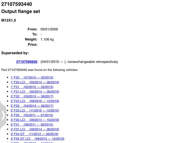 bontott BMW 5 F10 Osztómű