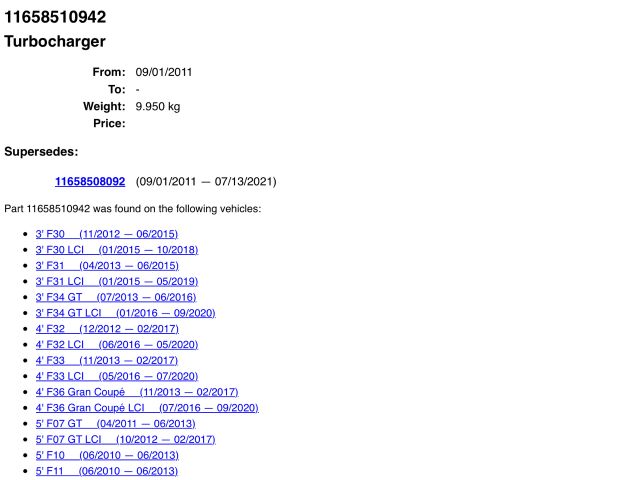 bontott BMW 5 F10 Turbó