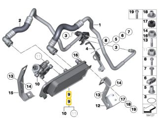 bontott BMW 5 F10 Automata Váltó Olajhűtő