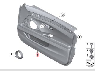 bontott BMW 5 F10 Bal első Ajtó Kárpit