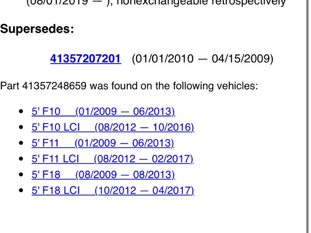 bontott BMW 5 F10 Bal első Sárvédő
