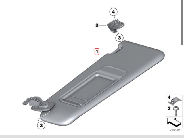 bontott BMW 5 F10 Bal Napellenző