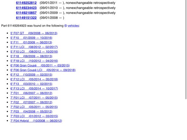 bontott BMW 5 F10 Biztosítéktábla Csomagtér