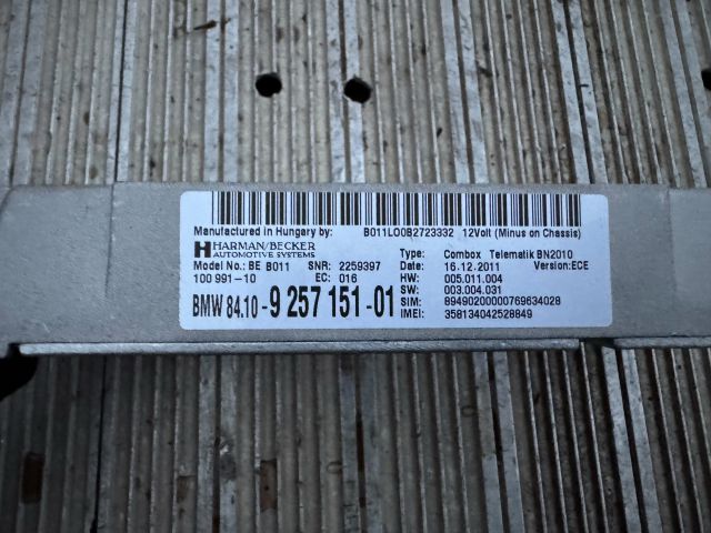 bontott BMW 5 F10 Bluetooth Elektronika