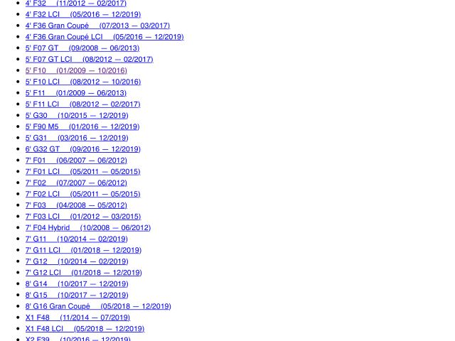 bontott BMW 5 F10 Csomagtérajtó Nyitás Érzékelő