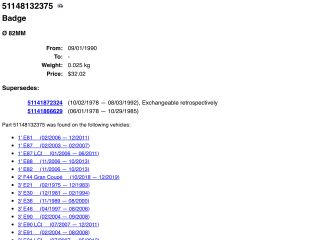 bontott BMW 5 F10 Első Embléma