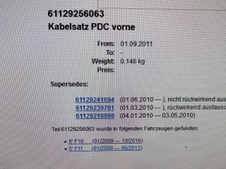 bontott BMW 5 F10 Fényszóró Kábelköteg