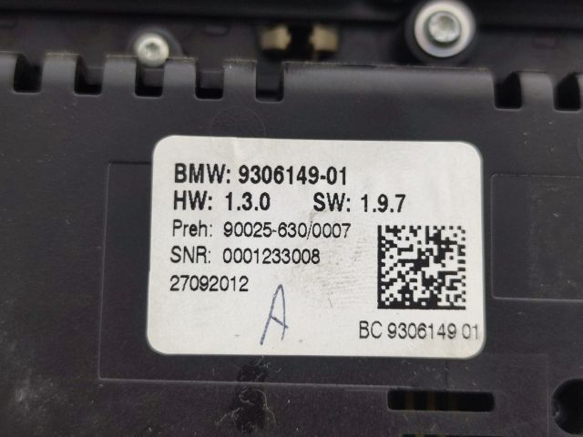 bontott BMW 5 F10 Fűtéskapcsoló (digit klímás)