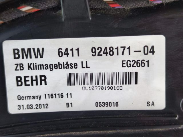 bontott BMW 5 F10 Fűtőmotor (Klímás)