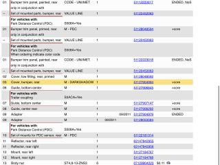 bontott BMW 5 F10 Hátsó Lökhárító Alsó (Műanyag)
