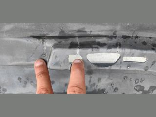 bontott BMW 5 F10 Hátsó Lökhárító (Üresen)