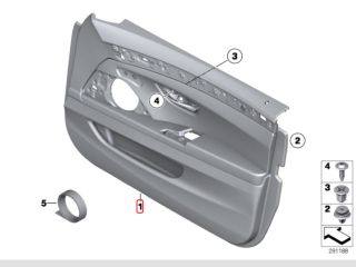 bontott BMW 5 F10 Jobb első Ajtó Kárpit