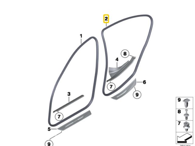 bontott BMW 5 F10 Jobb hátsó Gumikéder