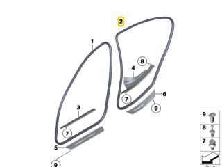 bontott BMW 5 F10 Jobb hátsó Gumikéder