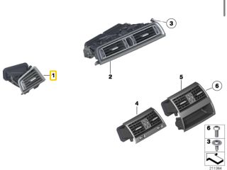 bontott BMW 5 F10 Jobb Szellőző