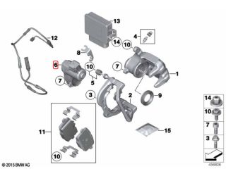bontott BMW 5 F10 Kézifék Motor