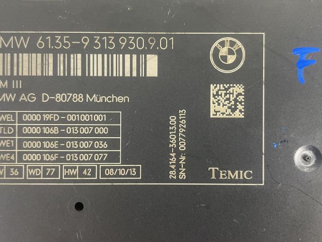 bontott BMW 5 F10 Lámpa Vezérlő