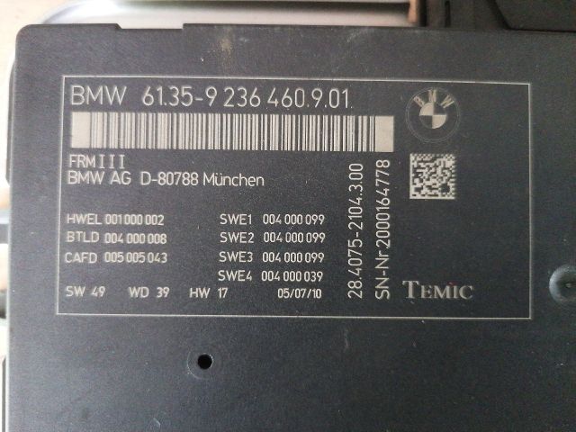 bontott BMW 5 F10 Lámpa Vezérlő