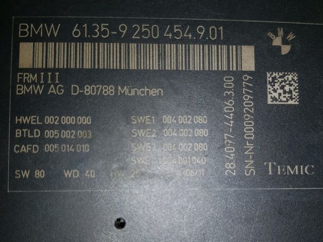 bontott BMW 5 F10 Lámpa Vezérlő