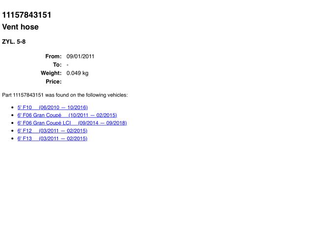 bontott BMW 5 F10 Kartergázcső