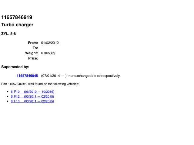 bontott BMW 5 F10 Turbó