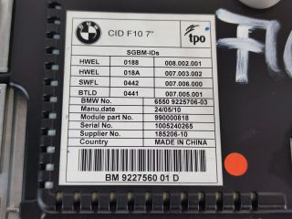 bontott BMW 5 F10 Multifunkciós Kijelző