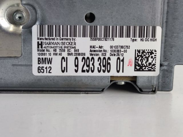 bontott BMW 5 F10 Navigációs Fejegység