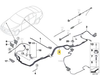 bontott BMW 5 F10 Pozitív Kábel