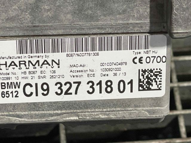 bontott BMW 5 F10 Rádió / CD