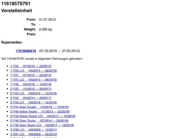 bontott BMW 5 F10 Szívósor Elektronika