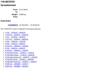 bontott BMW 5 F10 Szívósor Elektronika