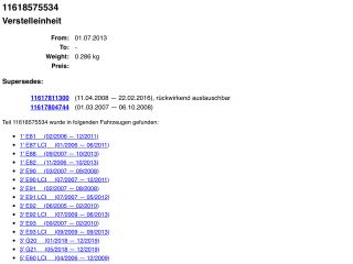 bontott BMW 5 F10 Szívósor Elektronika