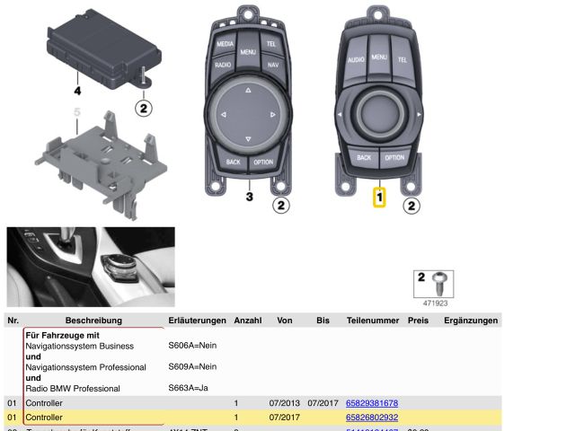 bontott BMW 5 F10 Video Elektronika