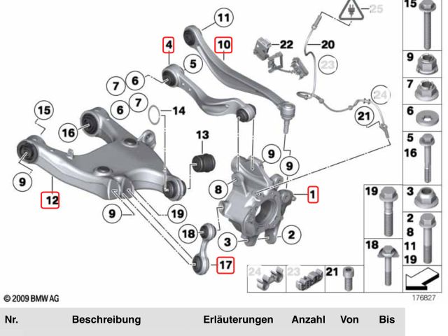 bontott BMW 5 F11 Hátsó Futómű (Részeivel)