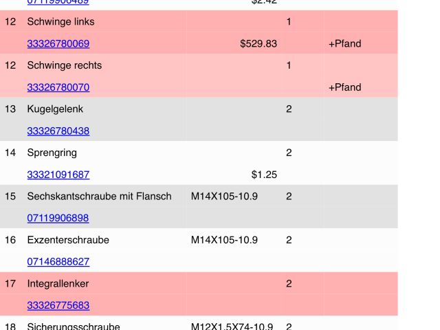 bontott BMW 5 F11 Hátsó Futómű (Részeivel)