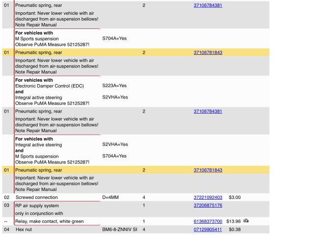bontott BMW 5 F11 Hátsó Rugó