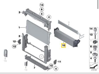 bontott BMW 5 F11 Intercooler