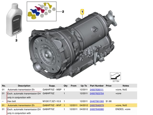 bontott BMW 5 F11 Automata Váltó