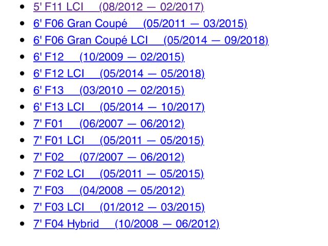 bontott BMW 5 F11 Vízcső