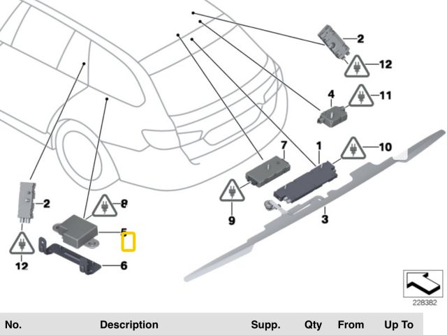 bontott BMW 5 F11 Antenna Erősítő