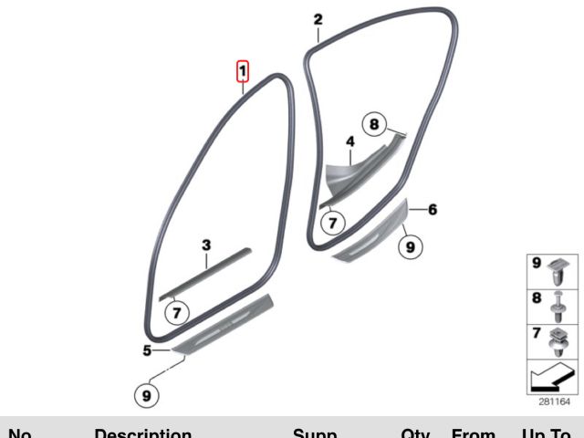 bontott BMW 5 F11 Bal első Gumikéder