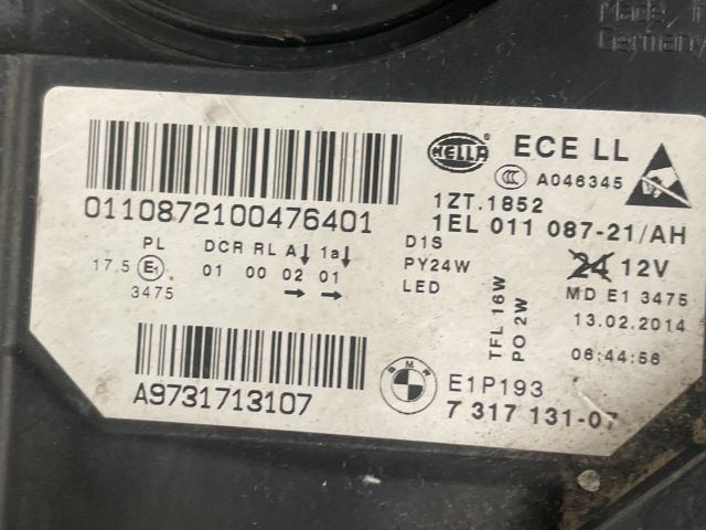 bontott BMW 5 F11 Bal Fényszóró