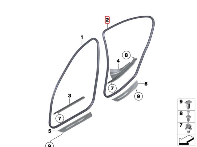 bontott BMW 5 F11 Bal hátsó Gumikéder