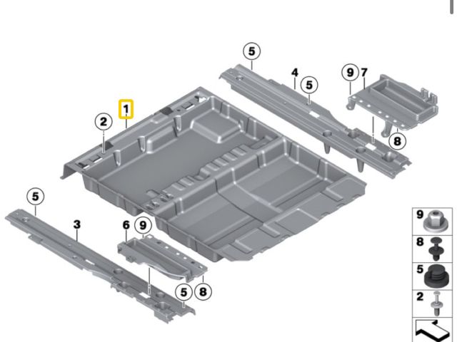 bontott BMW 5 F11 Csomagtér Tálca